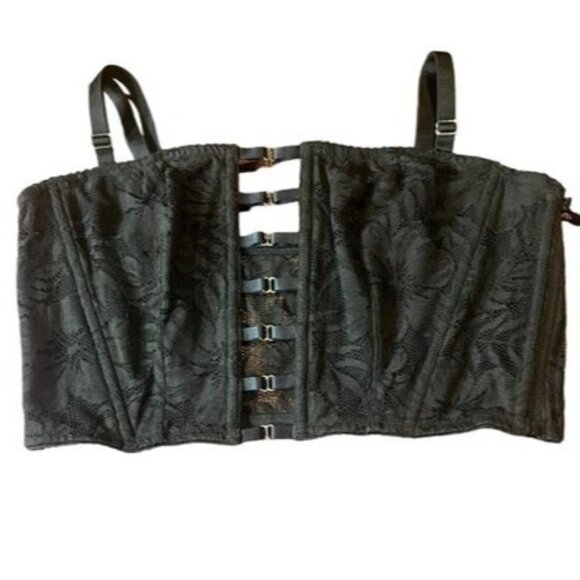 Victoria's Secret Malibu Very Sexy Bustier Bra Lace Large Bra removable straps - Picture 5 of 8